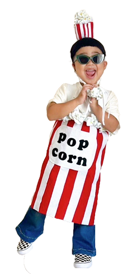 ポップコーンのフェルト衣装